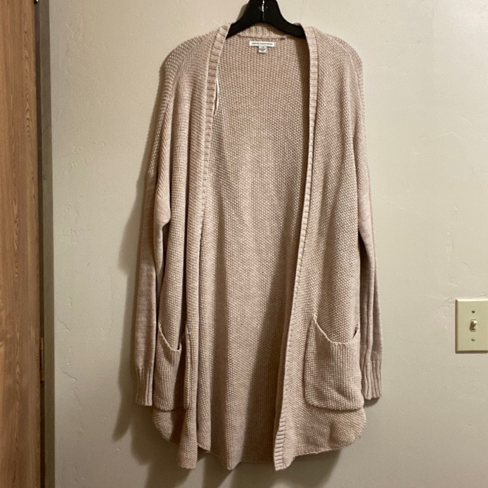 AMERICAN EAGLE LONG KNITTED CARDIGAN SIZE L